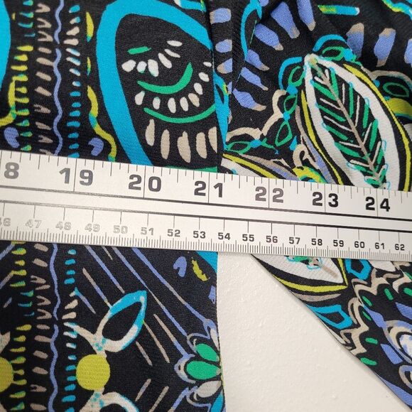 y2k Style and Co multicolor quirky button front electric art to wear top size L - Picture 5 of 6